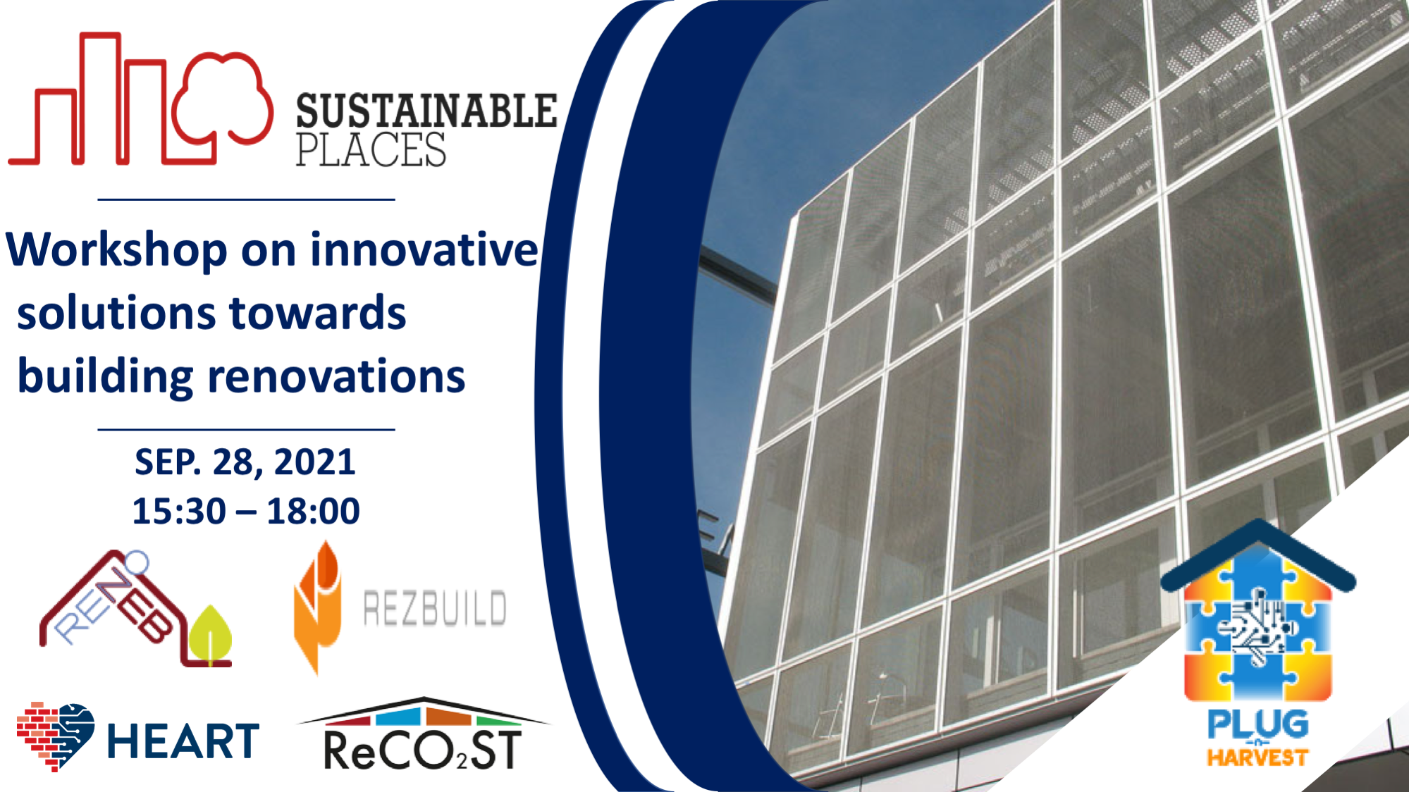 Workshop at Sustainable Places 2021: Innovative solutions towards building renovation